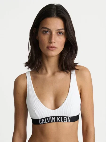 Plavky Calvin Klein Swimwear bílé