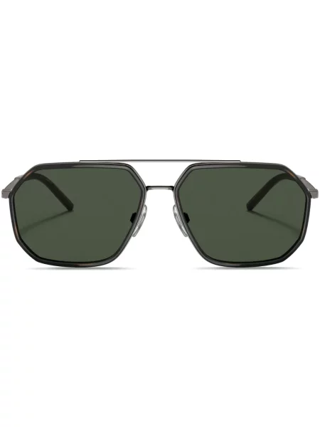 Ochelari de soare Dolce & Gabbana Eyewear cu imprimeu geometric maro