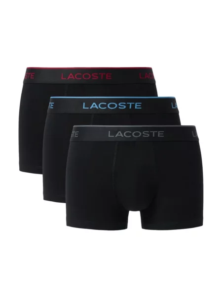 Bokserki Lacoste ze stretchu czarne