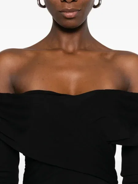 Rochie midi Roserry până la genunchi de costum negru