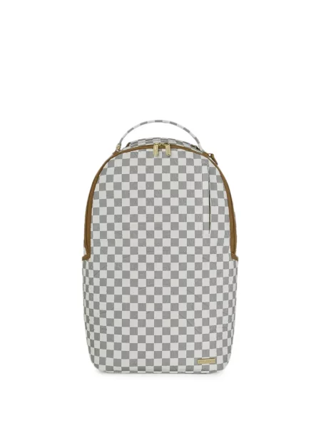 Rucsac Sprayground în carouri alb
