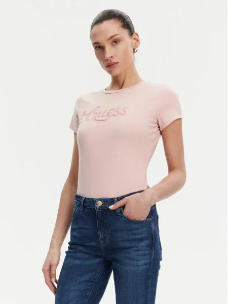 Футболка Guess розовая