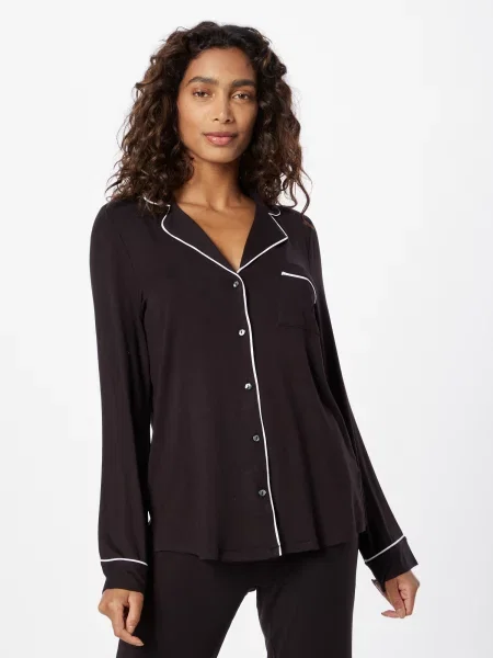 Lindex Bluză de noapte roz negru