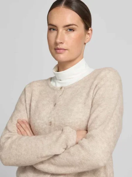 Kardigan z mieszanki wełny i alpaki o kroju regular fit model Almine' Mos Mosh