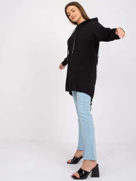 Hanorac Fashionhunters cu inscripții negru