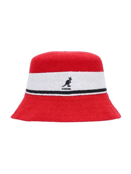 Pasek Kangol w paski z paskiem czerwony