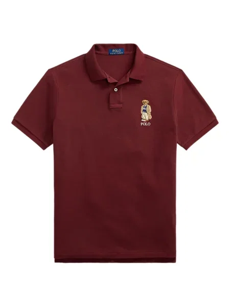 Дълго мрежеста тениска Polo Ralph Lauren с кръгло деколте зелено