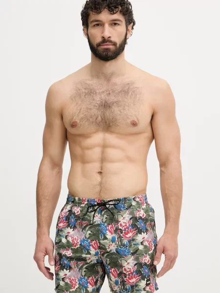 BOSS Pantaloni scurți de baie bărbătești Piranha verde