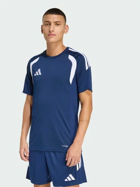 Переработанный футболка Adidas синяя