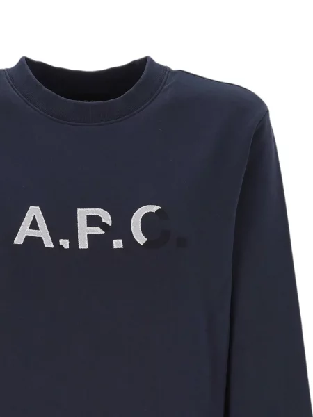Pulover A.p.c. cu broderie albastru