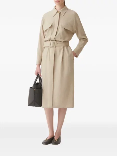 Cu centură rochie midi Fabiana Filippi tricotate