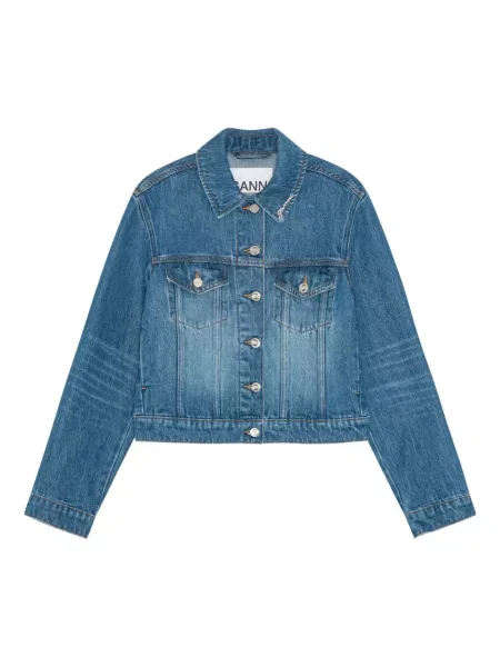 Geacă de blugi Ganni albastru