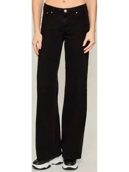 Pantaloni palazzo Guess negru