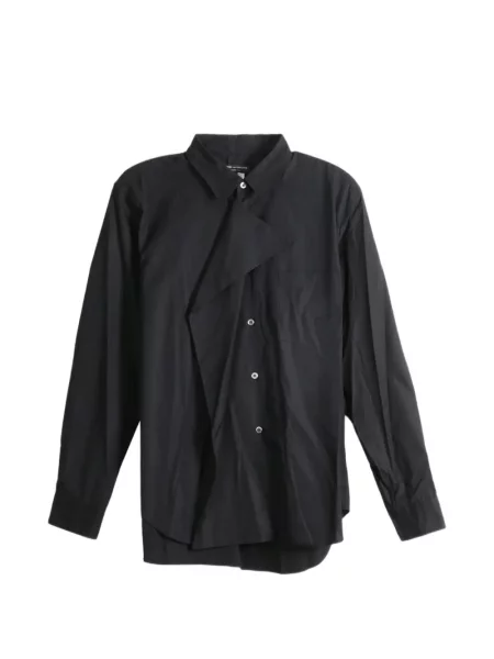 Cămașă Comme Des Garcons Homme Plus asimetrică drapată negru