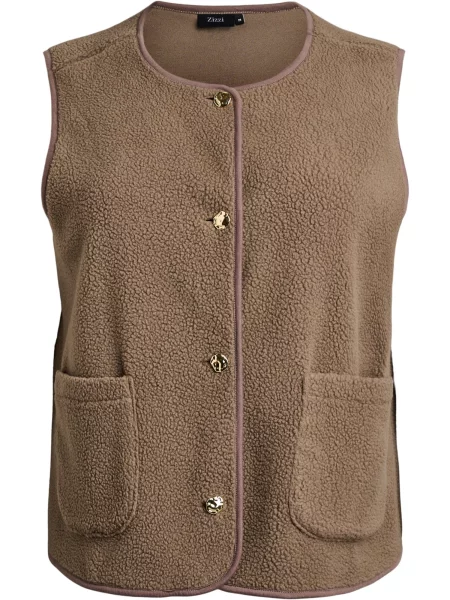 Zizzi Vestă Tillie deschis maro