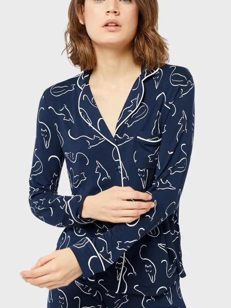 Рубашка Etam синяя