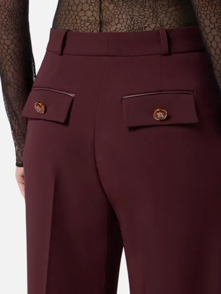 Брюки Elisabetta Franchi бордовые