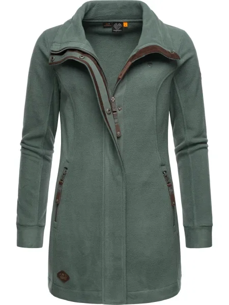 Ragwear Jachetă fleece Letrice maro / pastel verde