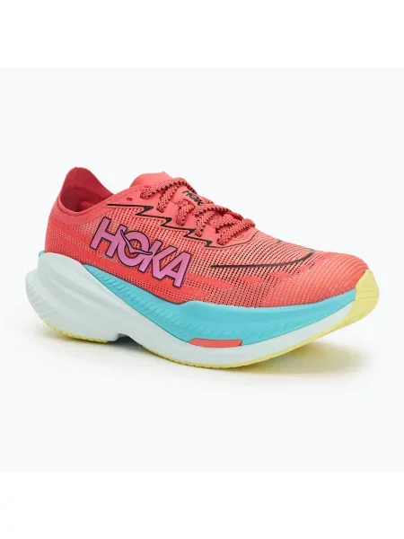 Pantofi de alergare pentru femei HOKA Mach X 2 grapefruit/electric coral