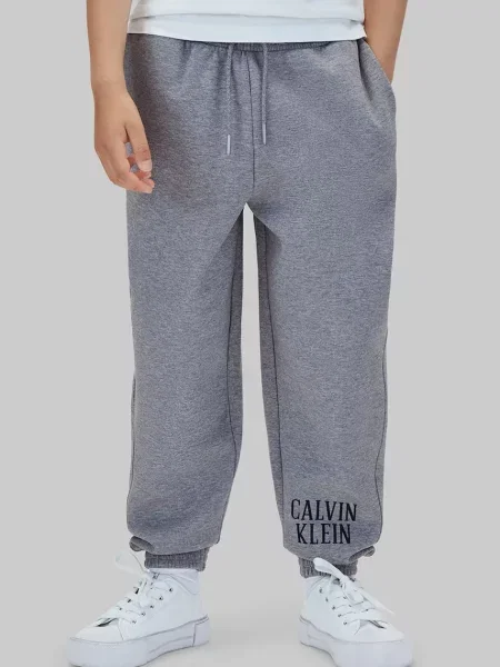 Calvin Klein Jeans pantaloni de trening pentru copii cu gri