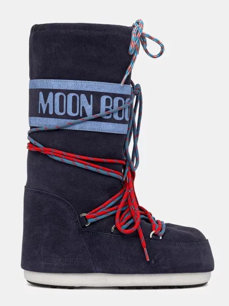 Moon Boot cizme de iarna MB ICON SUEDE LACES albastru