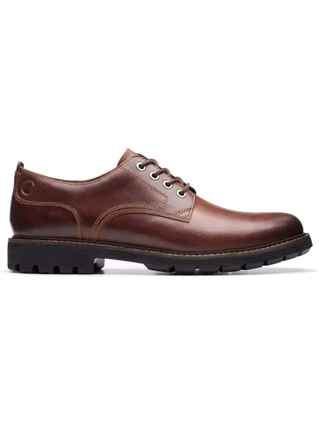 Pantofi Clarks cu legături maro
