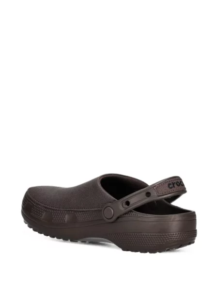 Saboți Crocs din canvas maro