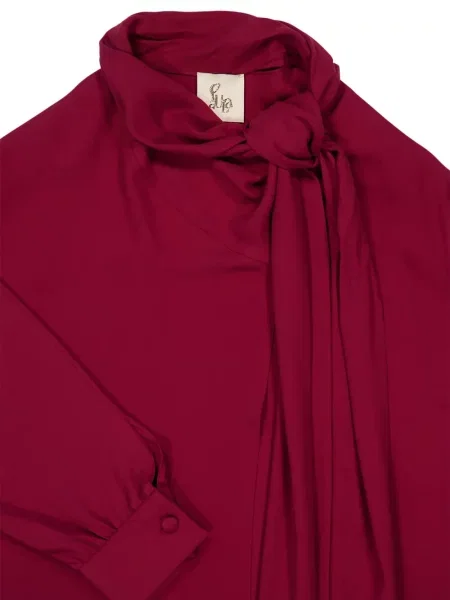 Rochie midi Paula drapată până la genunchi de costum roz