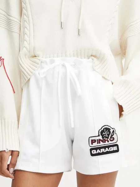 Pinko pantaloni scurți alb