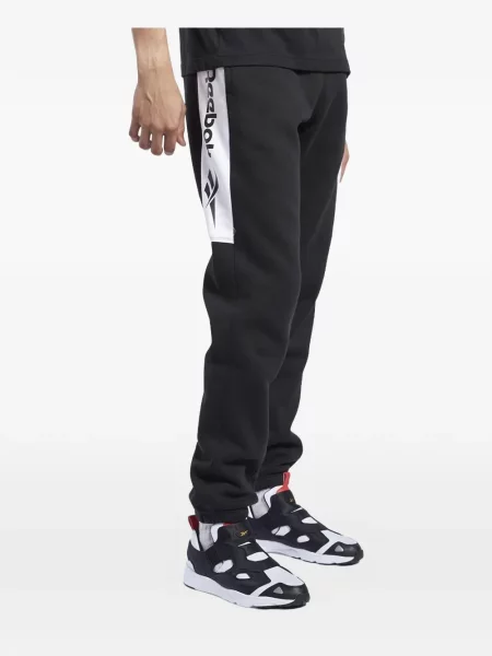 Pantaloni Reebok cu imagine alergare negru