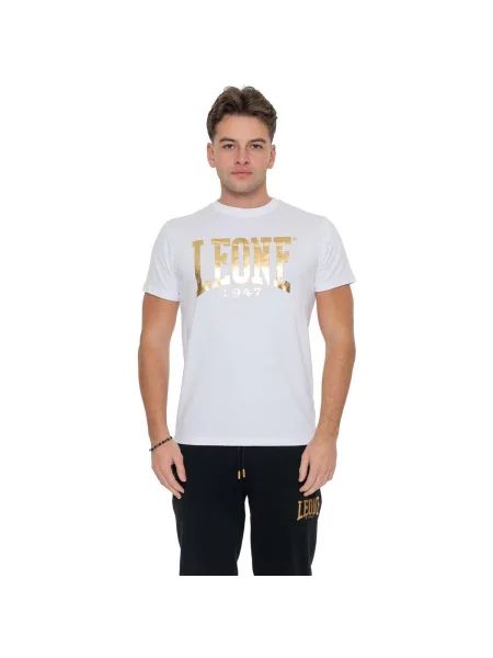 Scurt tricou Leone 1947 cu mâneci scurte alb