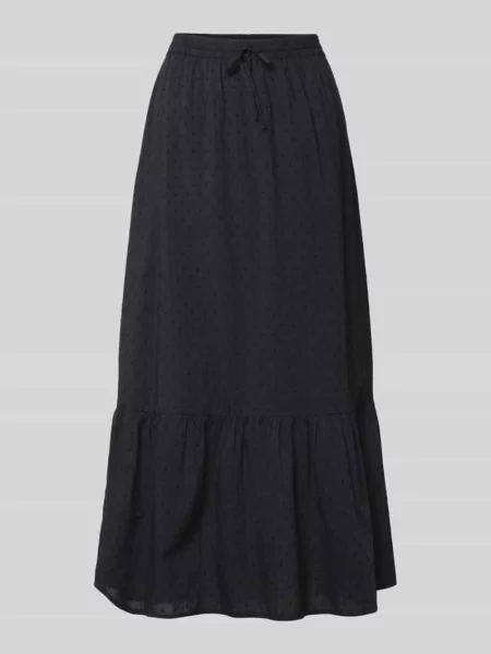 Rozkloszowana spódnica maxi z czystej bawełny model TRINE' Vero Moda czarna