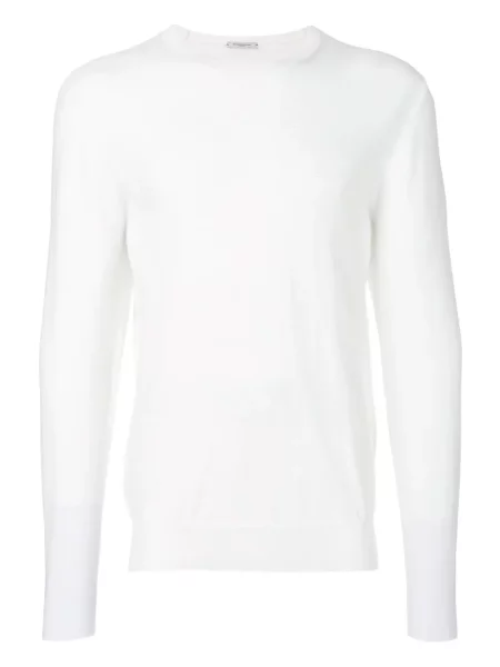 Hanorac crewneck Paolo Pecora alb