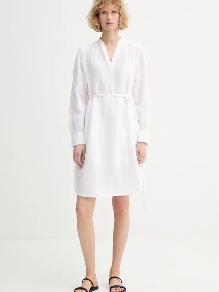 Marc O'Polo rochie de vară din in alb