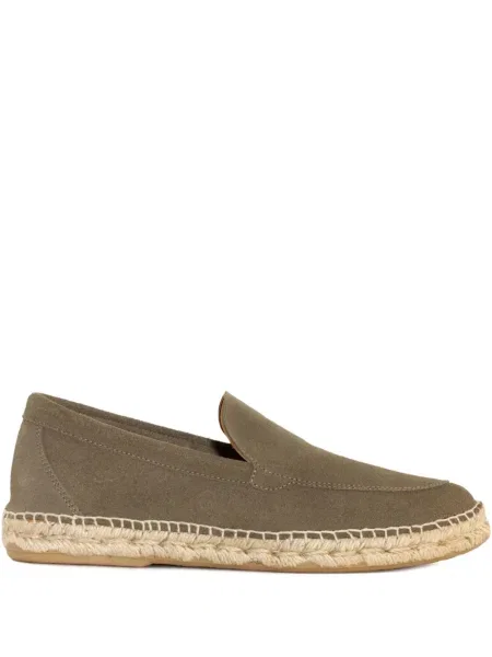 Pantofi loafer Abarca din piele de căprioară verde