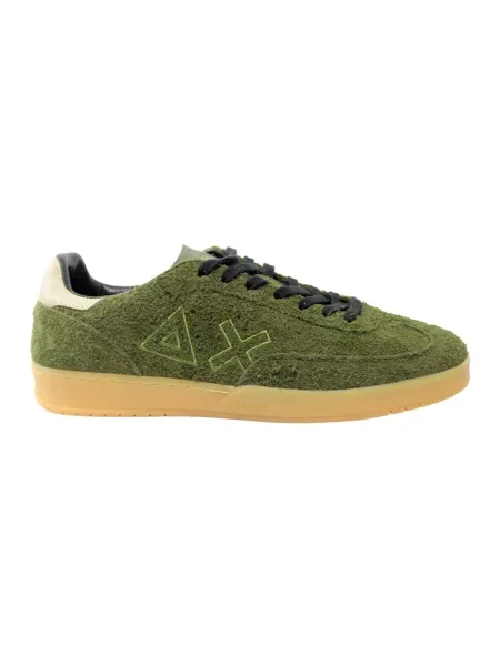 Sneakersy Sun68 zamszowe zielone