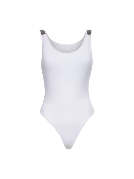 Strój kąpielowy Brunello Cucinelli z dżerseju biały