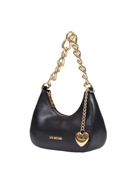 Torebka Love Moschino skórzana czarna