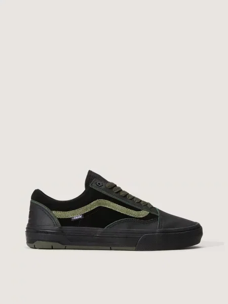 Кожаные кеды Vans черные