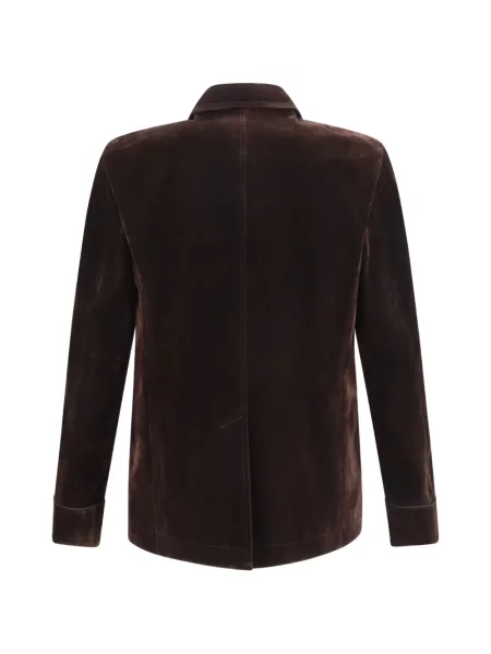 Geacă Tom Ford cu rever maro