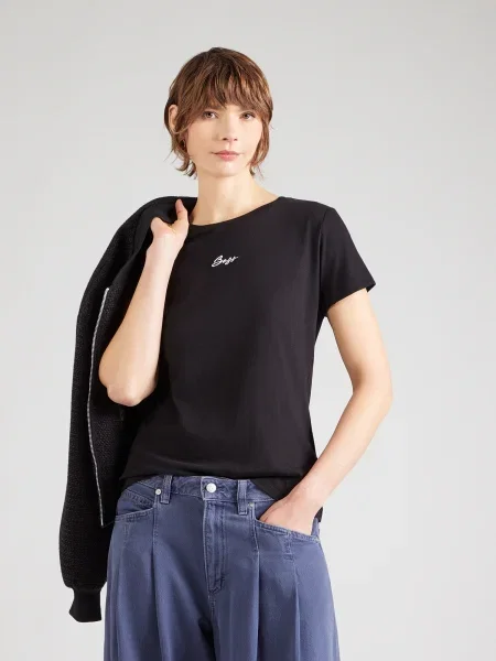 BOSS Tricou C_Elove negru alb