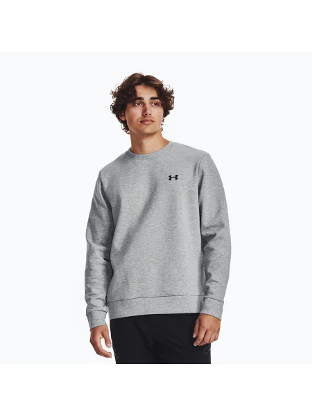 Hanorac crewneck Under Armour din fleece negru