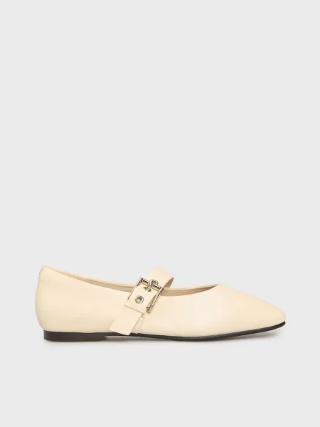 Кожаные балетки Prpy белые