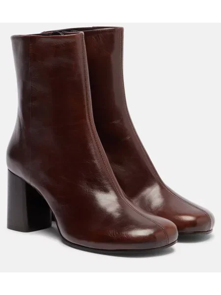 Cizme scurte Lemaire din piele maro