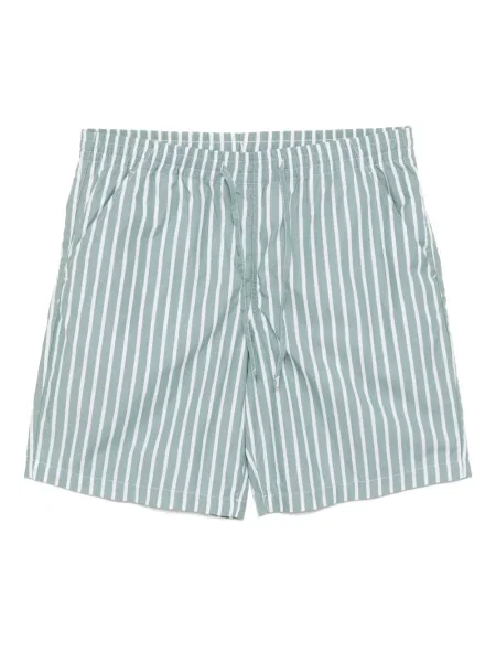 Pantaloni scurți Lacoste cu dungi albastru