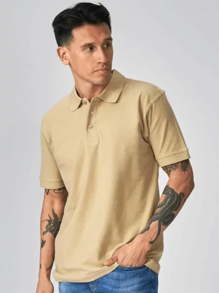 TEESHOPPEN Košile Basic Polo khaki