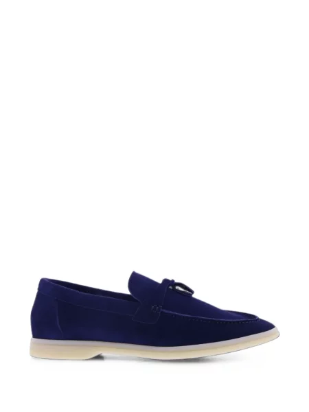 Pantofi loafer Paris Punk din piele de căprioară albastru