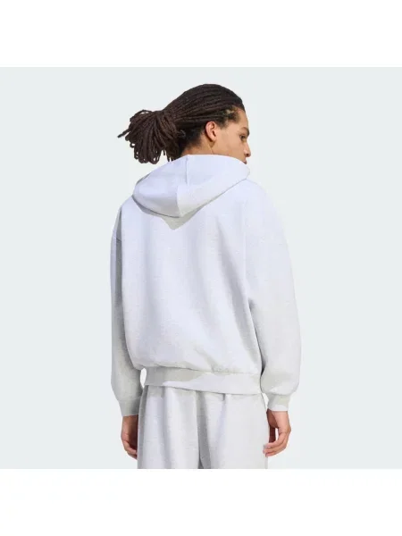 BLUZA Z KAPTUREM SOFT LUX FULL-ZIP szara