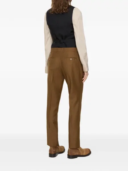 Pantaloni Burberry de lână maro
