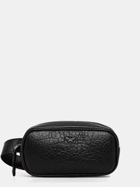 Geanta de piele Weekend Max Mara din piele negru
